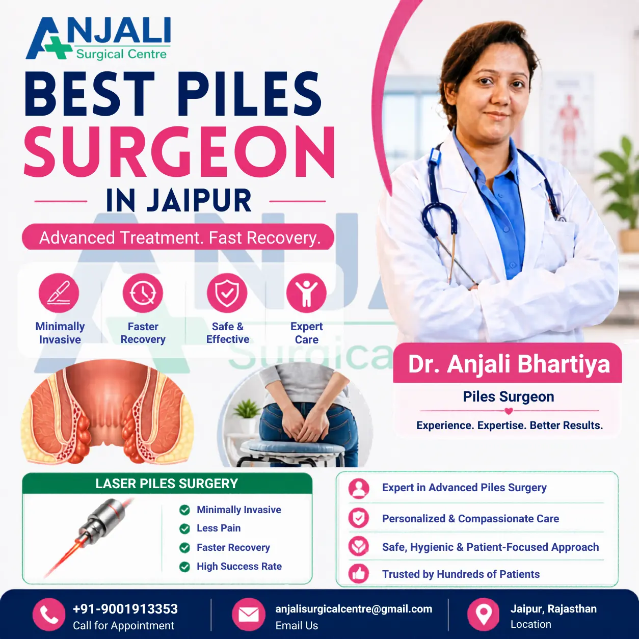Best Piles Surgeon in Jaipur for Advanced Treatment | Dr. Anjali Bhartiya