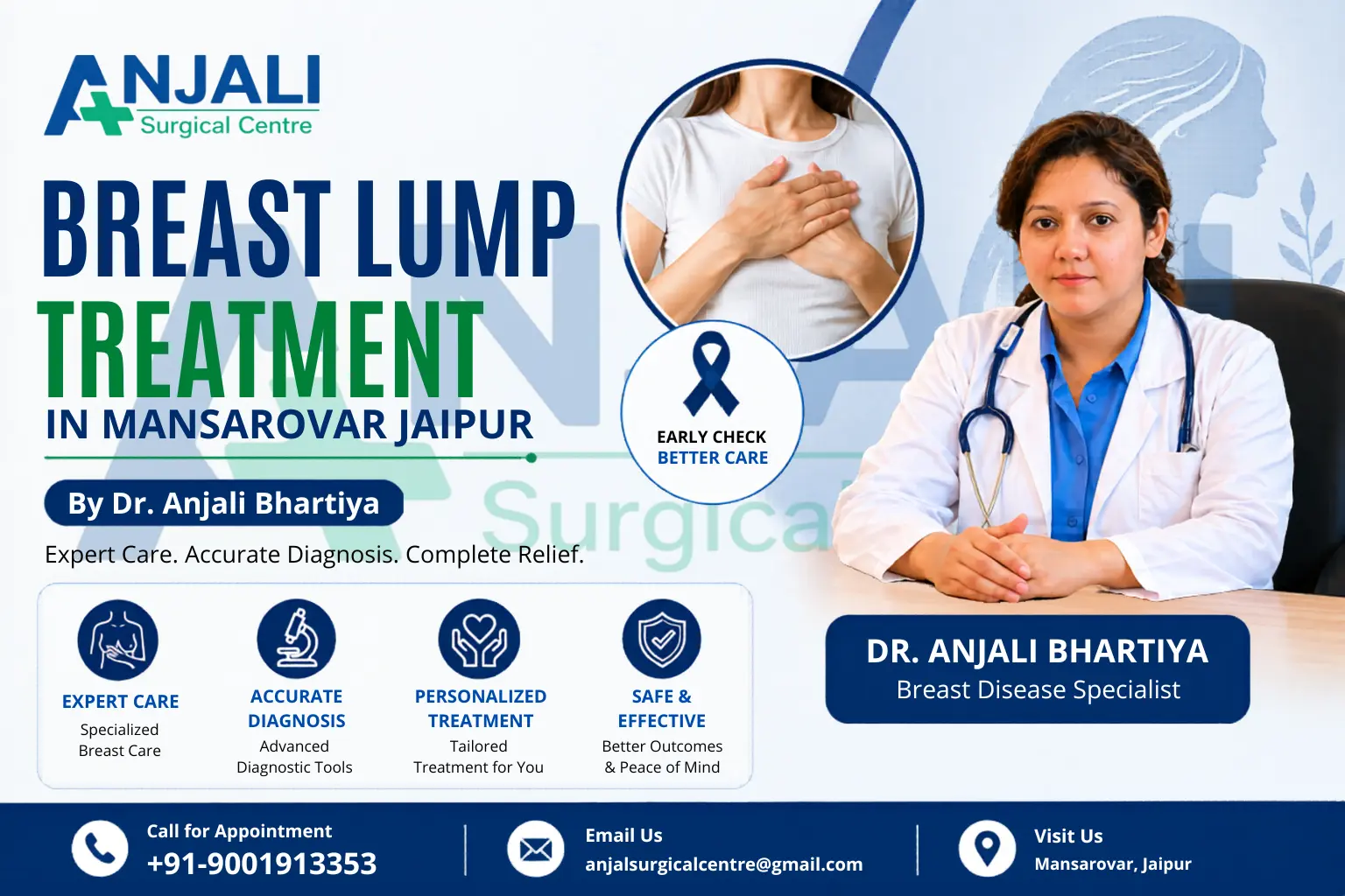 Breast Lump Treatment in Mansarovar Jaipur | Dr. Anjali Bhartiya